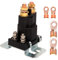 Gebildet 4 Pin Heavy Duty High Current Relay Battery Isolator 12V DC 500 Amp Vehicle SPST Contactor Double Isolator Control On/Off Switch, with Extra Ring Terminals
