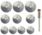 Disc de sierra mini Circular Disc Coloque Disco Disc de acero inoxidable Mini sierra Disco Disco Madera Taladro de sierra Herramienta rotativa 11 PCS