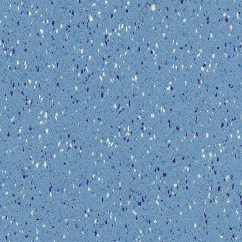 Speckled Effect Blue Anti Slip Contract Commercial Vinyl Flooring for Usage in Restaurants Kitchen, Gyms, & Hospitals with 2.0mm Thickness -1m(3'3) X 2m(6'6)-2m²