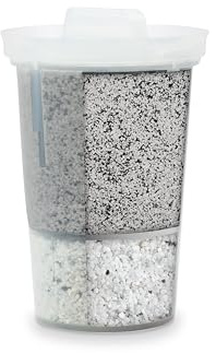 Santevia - Filtro acqua alcalino MINA di ricambio singolo per acqua al fluoro | Filtro per brocca per acqua singola a casa aggiunge minerali e produce acqua alcalina | Filtro per acqua al fluoro e