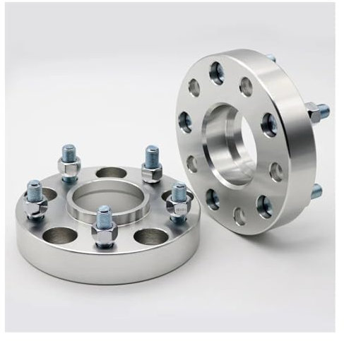 Spurverbreiterungen Für Jeep Für Compass 2006-2016 Für Patriot 2007-2017 15/20/25/30/35/40/60/70mm 5 Lug Rad Spacer Adapter 2 Stück Spurverbreiterung(70mm Silver)