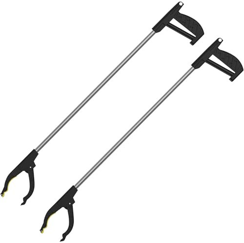 ZENO Litter Picker 75cm | Grabber Stick | Litter Pickers for Adults | Grabbers for Disabled | Rubbish Picker Grabber | Magnetic Tip | Long Reach | Ergonomic Handle | Helping Hand Grabber (2)