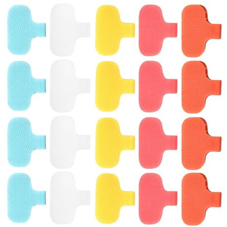 Etichette per cavi, 20 pezzi, etichette per cavi, etichette per cavi scrivibili, etichette riutilizzabili per cavi, etichette identificative per cavi scrivibili, colori assortiti per organizzare fili