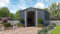 Pergart Gerätehaus Dresden II 1012, schwarz, 10,33 m² | Wetterfestes & stabiles Gartenhaus | Geräteschuppen aus verzinktem Stahlblech | Metallgerätehaus zur Aufbewahrung von Werkzeug