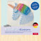 Pebaro NB9 Nail Picture Creative Set, Craft Set, Thread Picture, String Art, with Pre-Printed Unicorn Motif, Includes Nails, Crafts with Wood, Creative Gift Idea, Decorative Items, 20 x 20 cm