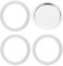 Nzexlyva Gasket for 6 Cup Espresso Maker Moka Pot, Food Grade Silicone Rubber Ring, Espresso Maker Replacement Parts, 3 Gaskets and 1 Filter for Stovetop Coffee Maker