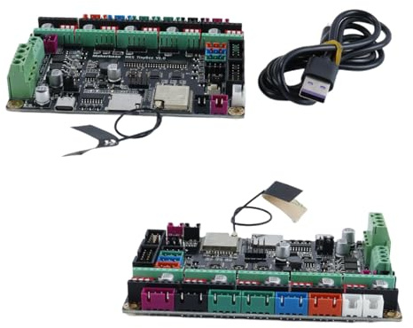 Durlo Placa base para impresora 3D ESP32 de 32 bits, con WiFi, Bluetooth y firmware Marlin 2.0 de 8 MB.