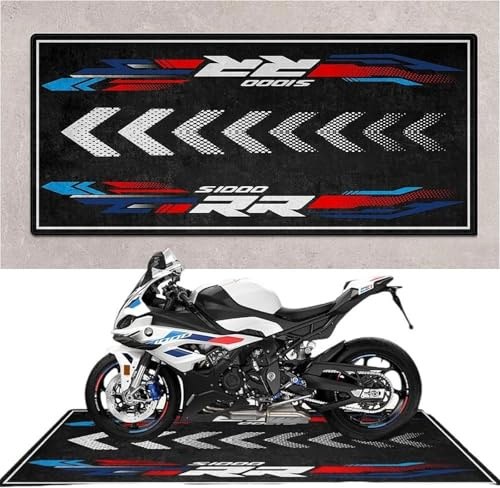 Tapis de sol Motorrad pour moto, garage, tapis absorbant l'huile pour B&MW S1000R, tapis Motorrad antidérapant et imperméable, tapis Motorrad pour atelier, salle d'exposition, garage