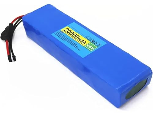 48V 20Ah 13S2P Batterie De Remplacement Pour Vélo Électrique, Compatible Avec Les Moteurs De Vélos Et Scooters Électriques De 0 À 1000W, Avec BMS Et Chargeur T+DC