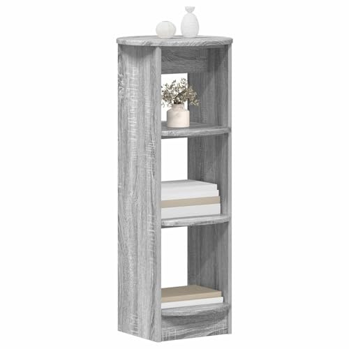 vidaXL Seitenschrank Graues Sonoma 40 x 40 x 100 cm Holzwerkstoff, Moderner Seitenschrank, geräumige Regale, stilvoller Wohnungshelfer, Robustes Wohnzimmer-Möbel