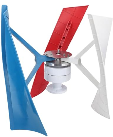 Cocoarm Generador de Viento Vertical de 300 W, Palas Compuestas de Nailon de Alta Resistencia, Generación de Energía Eficiente para Barcos y Cabinas