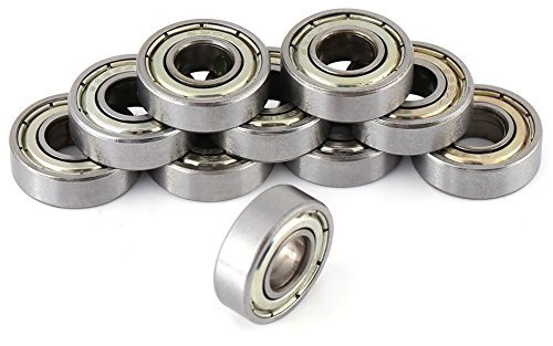Kugellager, Fydun 10 Stück Kugellager 698ZZ Hitzebeständige langlebige Mehrzwecklager Stahl Miniatur für Industriemaschinen Autos Schiffe Haushaltsgeräte (8x19x6mm)