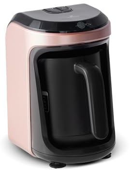 KARACA Hatır Hüps Türkische Kaffeemaschine für 5 Personen, Rosegold, 535 W, Milcherhitzung Maschine, Kaffeevollautomat, Türkischer Mokka mit Milch, Heisse Schokolade, Instantkaffee
