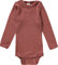 Baby Body Langarm, Wolle Seide, Engel, Kupfer, 74-80