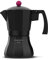 Taurus Black Moments 3 - Cafetera italiana, 3 tazas, base y filtro de acero inoxidable, válvula de seguridad, cierre de silicona para mayor seguridad, para todos los fuegos, tapa transparente, negro