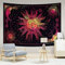 THE ART BOX Sonne und Mond Wandteppich Rot 77 x 102 Cm Konstellation Psychedelic Aesthetic Mystic Tuch für Home Schlafzimmer Dekoration