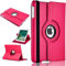 Coque de protection intelligente avec support pivotant à 360° pour Apple iPad Air 2/2ème génération 2014 A1566 A1567 (rose)