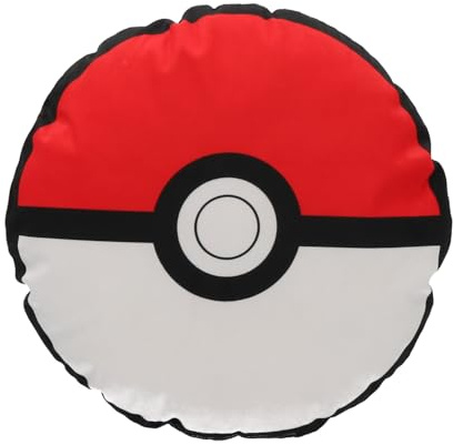 POKEMON - Coussin 3D Pokéball Pokémon - 200 GSM - Rouge et blanc