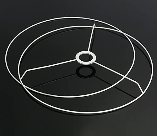 Juego De Anillos De Pantalla, Diámetro 11/12/14/20/30/40 Cm Lámpara De Hierro Circular Marco De Anillo De Sombra De Luz Kit De Fabricación De Bricolaje Conjunto De 40 Cm
