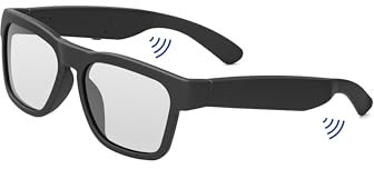 OhO Smart Glasses,Polarized Sunglasses with Bluetooth Speaker,Athletic/Outdoor UV Protection and Voice Control,Unisex(Transitional Lens)