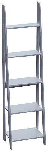 Marca Amazon Movian Bristol - Estantería con Escalera de 5 Niveles, 46 x 38,5 x 175,5 cm, Color Gris