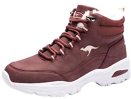 KangaROOS Unisex KW-Cozy Sneaker, Shiraz/Frost pink, 41 EU