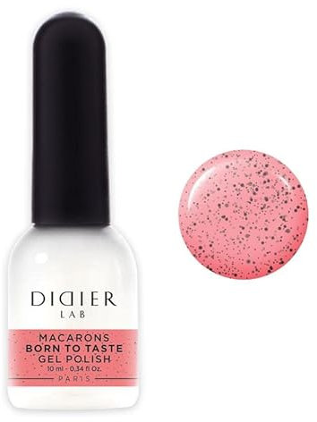 Didier Lab - Premium UV Nagellack Macarons Born To Taste - Gel Nagellack - Farbgel für Gelnägel - Stark Pigmentiert UV Gel Nagellack - Gel Polish - Nagellack Rosa Pink