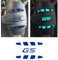 Adesivi RIFRANGENTI per PARAFANGO POSTERIORE compatibile con/sostitutivo per BMW Motorrad R 1200 1250 GS Adventure (blu)