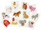 cama24com Bauernhof Kinder-Tattoos 36 Stück als Mitgebsel oder Give-Away auf dem Kindergeburtstag mit Palandi® Sticker