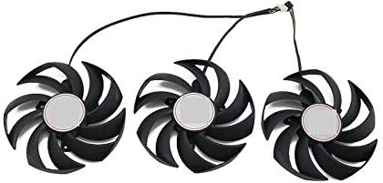 YALLS PLD09210S12HH DC12V 0.40A 4Pin Compatible for MSI GeForce RTX3080 3080Ti RTX3060 3060 Ti RTX 3070 3080 3090 Gaming X Trio Ventilateur de Remplacement (Color : 3 Fan)