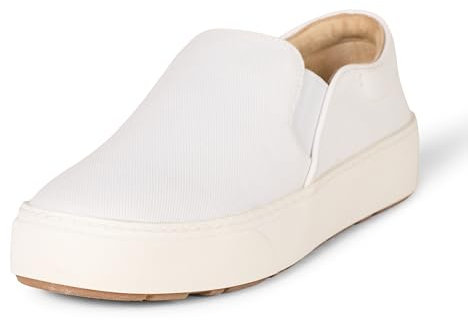 Amazon Essentials Zapatilla Cómoda sin Cordones Mujer, Blanco, 39.5 EU