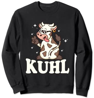Kuhl Cool Kuh Sonnenbrille Bauer Landwirt Kühe Bauernhof Sweatshirt