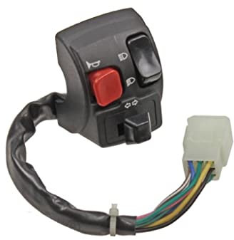 Lenkerschalter Links passend für MBK Booster Stunt, Yamaha BWS, Jog R, Slider 50 – Abblendlicht, Fernlicht, Blinker, Hupknopf