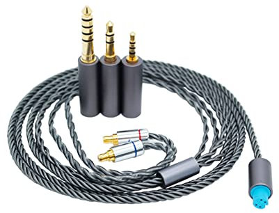 Janjunsi Upgrade Audio Kabel Ersatz Schnur Kompatibel mit Sennheiser IE100Pro IE400Pro IE500Pro In-Ear Kopfhörer - 3in1 Stecker mit 2.5mm/3.5mm/4.4mm Stecker