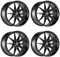 4x Schmidt Felgen TwentyOne 8.5Jx20 ET47 5x112 GlossBlack kompatibel mit Mercedes-Benz A-Klasse W177, V-Klasse 3 / Vito 3 Typ 447