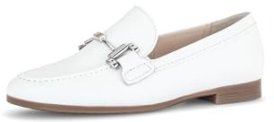 Gabor Damen Slipper, Frauen Slip On,Moderate Mehrweite (G),Slides,Schlupfschuhe,schluepfschuhe,Loafer,College Schuhe,Weiss,37.5 EU / 4.5 UK