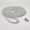 UK Blinds Premium 4.5mm Ball (Size 10) Metal Bead Chain Cord For Roller, Roman, Day & Night, Vision, Mirage Blinds - Unique Colours + FREE Matching Connector! (White (Metal), 100cm (200cm loop))