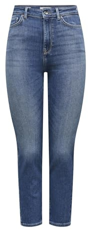 ONLY Female Straight-Fit Jeans ONLEMILY Hohe Taille Gerade geschnitten Knöchellang Jeans