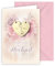 KE - Glückwunschkarte zur Hochzeit, Hochzeitskarte, Vermählung, inkl. Umschlag, DIN B6 Format, rosa, Motiv: Blumen