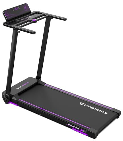 CITYSPORTS Laufband,Klappbares Laufband mit Armlehnen,Motorisiertes Laufband,Heim-Laufband,Geschwindigkeit 1-12KM/H (meizi)