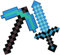 Alaxciax Spitzhacke Und Schwert Spielzeug, Game Role-Play Accessory Schwert Und Spitzhacke Party Geschenke Für Game Fans (Blau)