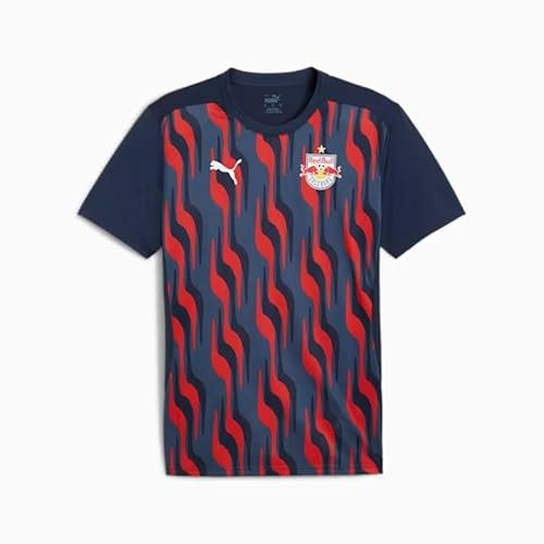 Puma RB Salzburg Aufwärmtrikot 24 25 Navy RBS Prematch Shirt Pre Game Jersey, Größe:3XL
