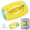 Sacchetti per Scarpe Lavanderia, 2 Pezzi sacchetto scarpe lavatrice, Scarpe Borse per Bucato, Borsa da Biancheria per Scarpe con Cerniera, Pulizia Efficiente, Riutilizzabile e Resistente (Giallo 1pz)