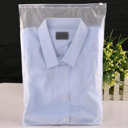 KOHAND 100 PCS 40x50cm Travel Clothes Storage Bags, Plastic Zip Lock Seal Clothes Bag, Frosted Zip Lock Bags for Clothes Shoes