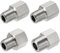 1/8'' 1/4'' 3/8'' 1/2'' BSP Female to 1/8'' 1/4'' 3/8'' 1/2'' BSP Male Pipe Reducer Adapter 304 Stainless Steel Fitting RRBXXUYN(1I8F x 1I8M)