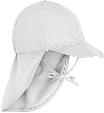 Mikk-line Sonnenhut Baby UV Schutz 50+ | Mütze mit Nackenschutz für Jungen & Mädchen | Atmungsaktiver Schirmmütze Kinder | Verstellbarer Sonnenhut für Outdoor, Garten & Strand