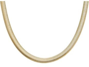 Skagen Moderne Stak Women's Stainless Steel with lobster clasp closure necklace Blasses Gold,51Lx0.5Wxcm