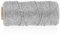 1.5 mm Silber Kordel, 110 m Nicht Elastisch Kordelband Schnur Silbernes Nylonseil DIY Bastelschnur zum Handwerk Hochzeit Dekorieren oder Verpacken