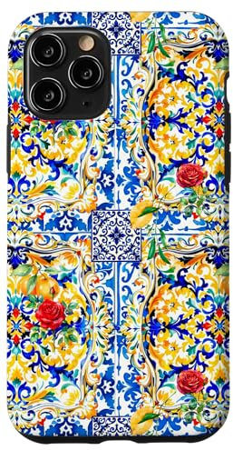 Summer flowers Italian style inspired lemon art Case for iPhone 11 Pro