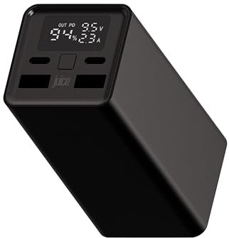 Juice Eco Super Max Power Bank 20000mAh 100W – Portable Charger with USB-C Fast Charging for Laptop, MacBook, iPhone 15 16 17, Samsung, Steam Deck – Perfect for Travel, Camping, Outdoor Activities